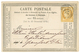 1 1879 15c CERES Obl. T.18 ANNONAY ARDECHE Sur CARTE PRECURSEUR. Utilisation Tardive. Superbe. - Other & Unclassified