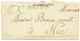 13 1839 Cachet Rare (type Cursive) GUILLAUMES + POGETTO Sur Lettre Avec Texte Pour NICE. TTB. - Altri & Non Classificati