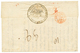 84 1854 Cachet De Franchise Mre De La MARINE ET DES COLONIES + PD Rouge Sur Lettre Pour TAHITI. Verso, BUREAU MARITIME L - Andere & Zonder Classificatie