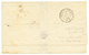 105 1850 Superbe Bande De 6 Du 25c CERES(n°4) Obl. Grille Sur Lettre De PARIS Pour PHILADELPHIA (USA). Lettte Trés RARE  - 1849-1850 Cérès