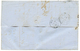 123 POSTE FERROVIAIREpour GIBRALTAR : 1858 Cachet Ambulant NANTES A PARIS B + Taxe Espagnole 2R Bleu Sur Lettre Pour GIB - Other & Unclassified