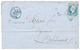 129 "PETIT CHIFFRE En BLEU" 1855 20c(n°14) Bleu Laiteux TB Margé Obl. PC 2147 Bleu + T.15 MONTROUGE En Bleu Sur Lettre P - Autres & Non Classés