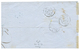 129 "PETIT CHIFFRE En BLEU" 1855 20c(n°14) Bleu Laiteux TB Margé Obl. PC 2147 Bleu + T.15 MONTROUGE En Bleu Sur Lettre P - Altri & Non Classificati