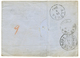 153 1860 20c(n°14) + 40c(n°16) TB Margés Obl. CS1 + PARIS(CS) + AFFR. INSUFF./CS1 Sur Lettre Pour ALTONA (DANEMARK Duché - Autres & Non Classés