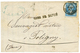 160 1864 20c(n°22) Obl. T.15 DIJON-GARE + Cachet Linéaire GARE DE DIJON Sur Lettre Pour POLIGNY. TTB. - 1862 Napoleone III