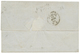 165 1863 40c(n°23) Obl. FRANCIA VIA DI MARE Sur Lettre Pour GENOVA(ITALIE). Superbe. - 1862 Napoléon III.