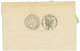 174 1871 2 Bandes De 5 Du 1c Lauré(n°25) Obl. GC 235 + T.24 AURIAC Sur Lettre Pour SEVIGNACQ. Léger Pli Sur 1 Timbre. TB - 1862 Napoléon III