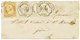 217 1876 CERES 4c(x3) + 15c Obl. Convoyeur MARCILLOLES/LY.St RR Sur Lettre Avec Texte Daté "MARCILLOLES" Pour ST MARCELI - 1871-1875 Cérès