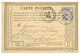 230 CARTE PRECURSEUR Pour LA HONGRIE : 1876 15c SAGE Sur CARTE PRECURSEUR Pour PEST (HONGRIE). TB. - 1876-1878 Sage (Type I)