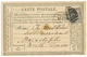 232 1878 15c SAGE Obl. Killer 723 + SOUTHAMPTON/M.B Sur CARTE PRECURSEUR Pour L' ANGLETERRE. Petit Défaut Sur L'adresse. - 1876-1878 Sage (Typ I)