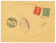 245 1917 SUISSE 10c Obl. BONCOURT Sur Env. Pour BALE. Verso, FRANCE 10c+ 15c Semeuse Obl. CHEMIN DE FER DE L'EST/AGENCE  - Autres & Non Classés