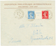 247 1927 Paire Avec Intervalle (n°242A) EXPOSITION STRASBOURG 5F + 10F Obl. Sur Enveloppe Pour BALE(SUISSE). Cote De La  - Andere & Zonder Classificatie