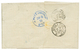 255 1873 Cachet Bleu IN METZ EINGEGANGEN (verso) + 40c SIEGE (n°38) + 80c CERES Obl. GC 6315 Sur Lettre (Triple Port) De - Autres & Non Classés