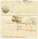 267 1838 PAQUEBOTS DE LA MEDITERRANEE En Noir (rare) + ALEXANDRIE EGYPTE Sur Lettre Avec Texte D' ALEXANDRIE Pour La FRA - Usati