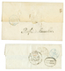 268 1838 Cachet PURIFIE A MARSEILLE Lettre D' ALGER Et 1840 PURIFIE A TOULON Lettre D' ALGER. TTB. - Used Stamps