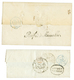 268 1838 Cachet PURIFIE A MARSEILLE Lettre D' ALGER Et 1840 PURIFIE A TOULON Lettre D' ALGER. TTB. - Usati