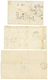 279 BATEAUX A VAPEUR - LIGNE DE CORSE : Lot 3 Lettres Avec 20c(n°14) ( MARSEILLE 2 BAT A VAP 2, BASTIA BAT A VAP., AJACC - Used Stamps