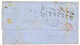 287 1864 COLOMBIE 10c Obl. BOGOTA + GB/1F60 + TAXE RECTIFIE/R.2 + Taxe 16 Sur Lettre Pour PARIS. Verso, SANTA-MARTA. Rar - Usati