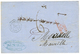 294 1868 Cachet Rare ALEXANDRETTE PAQ FR X N°5 + Taxe 6 Sur Lettre Pour La FRANCE. Superbe. - Gebraucht