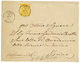 315 JAFFA : 1882 25c SAGE Jaune Obl. JAFFA SYRIE Sur Enveloppe Pour L' ITALIE. TTB. - Altri & Non Classificati