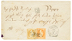 317 MERSINA : 1864 10c(n°23) + 40c(n°16) Obl. GC 5092 + MERSINA TURQUIE D' ASIE Sur Enveloppe Pour CONSTANTINOPLE. Cote  - Altri & Non Classificati