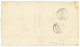 324 RHODES : 1866 10c(n°21)x4 Obl. GC 5094 + RHODES TURQUIE Sur Lettre Pour CONSTANTINOPLE. Léger Pli Sur 1 Timbre. Comb - Altri & Non Classificati