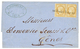 344 VOLO : 1876 Paire 15c CERES Obl. COI POSTALI FRANCESI Sur Lettre De VOLO Pour GENES. RARE. TTB. - Autres & Non Classés