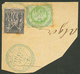 357 FRANCE 5c CERES + 10c SAGE Obl. BORDJ-BOUJRA ALGERIE Sur Fragment. Superbe. - Other & Unclassified