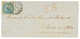 424 1866 20c AIGLE Obl. Cachet GUADELOUPE BASSE-TERRE Sur Lettre Pour POINTE-A-PITRE. Superbe. - Sonstige & Ohne Zuordnung