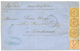 433 1865 AIGLE Bande 3 Du 10c(1 Ex. Pli) + 40c Obl. CCH + COCHINCHINE SAIGON Sur Lettre Avec Texte Pour La FRANCE. TB. - Sonstige & Ohne Zuordnung