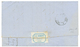 484 "ORAN BATEAU A VAPEUR En Rouge" : 1858 20c(n°14) Obl. PC 1896 + Cachet Rarissime ORAN BAT. A VAP. En Rouge (2 Ou 3 L - Other & Unclassified