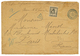 491 1893 ETABLISSEMENTS DU BENIN LIGNE L N°1 En Bleu + FRANCE Taxe 60c Noir Obl. Sur Enveloppe(pd) Taxée Du CORPS EXPEDI - Other & Unclassified