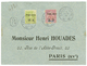 508 CHINE - PAK-HOI : 1908 1F + 5F Obl. PAK-HOI-CHINE Sur Enveloppe RECOMMANDEE Pour PARIS. RARE. TTB. - Autres & Non Classés