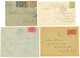 532 1907/15 Lot 4 Lettres (AGOUE Sur 1cx2+ 4cx2, NIKKI, PARAKOU, ZAGNANADO Sur Entier FAIDHERBES. TB. - Other & Unclassified