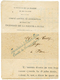 552 1871 Cachet Bleu INCENDIES DE LA POINTE A PITRE/COMITE DE SOUSCRIPTION Sur IMPRIME Complet Pour La FRANCE. RARE. TTB - Sonstige & Ohne Zuordnung