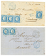 553 "Losange GPE" :1873/76 2 Lettres Simple Et Double Port(pd) Avec Losange GPE Bleu. Rare. TB. - Autres & Non Classés