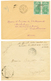 570 2 Lettres : 1926 20c(x2) Obl. N'ZEREKORE ARTICLE D'ARGENT Et 1935 Erreur KNIDIA (pour KINDIA). TB. - Autres & Non Classés
