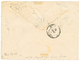 649 "BOURAIL" : 1888 COLONIE GENERALE Paire 25c Obl. Cachet Télégraphique BOURAIL Sur Enveloppe Pour LYON. Trés Rare. Su - Sonstige & Ohne Zuordnung