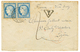 661 "Timbres De FRANCE Utilisés à La REUNION" : 1877 FRANCE Paire 25c CERES(n°60) Obl. Ambulant MARSEILLE A LYON SPECIAL - Sonstige & Ohne Zuordnung