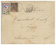 689 1897 25c + Vignette CROIX-ROUGE "OEUVRE De MER" Sur Enveloppe De ST PIERRE ET MIQUELON Pour ERQUY. Rare. TB. - Autres & Non Classés