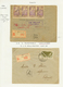 710 TAHITI - Superbe Collection De 20 Lettres Montées Sur Feuilles D' Exposition Avec Cachets Rares, Censures, Nombreuse - Other & Unclassified