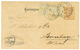 719 AUSTRIA : 1888 P./Stat 2k + 3k(x2) Canc. GABLONZ To BOMBAY. Small Fault. Rare 8k Rate To INDIA. Vf. - Autres & Non Classés