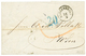 724 ALEXANDRIEN : 1867 "20" Blue Tax Marking + ALEXANDRIEN On Entire Letter Via TRIESTE To WIEN. Vvf. - Oriente Austriaco