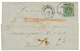 738 CONSTANTINOPLE : 1866 TURKEY Local Post 20p Canc. GALATA + Austrian Cds CONSTANTINOPEL On Entire Letter To WIEN(AUST - Levant Autrichien
