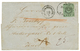 738 CONSTANTINOPLE : 1866 TURKEY Local Post 20p Canc. GALATA + Austrian Cds CONSTANTINOPEL On Entire Letter To WIEN(AUST - Oriente Austriaco