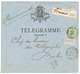 749 TELEGRAMME : 1907 50c Obl. BRUXELLES Sur Env. TELEGRAMME RECOMMANDEE Pour L' ALLEMAGNE. RARE. Superbe. - Sonstige & Ohne Zuordnung