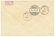 750 BELGIAN CONGO : 1918 OCC. BELGE 5F Canc. KIGOMA On REGISTERED Envelope To SWITZERLAND. Superb. - Sonstige & Ohne Zuordnung