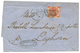 763 1871 GB 10 PENCE Canc. 498 + MANCHESTER On Entire Letter To ITALY. Signed CALVES. Vf. - Autres & Non Classés