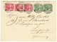 787 PETCHILI : 1901 GERMANIA 5pf(PVb)x2+ 10pf(PVc)x3 Canc. TIENTSIN On Envelope To GERMANY. Signed STEUER. Rare. Superb. - Sonstige & Ohne Zuordnung