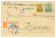 792 TSCHINGTSCHOUFU : 1903 P./Stat 5pf + 25pf Canc. TSCHINGTSCHOUFU, Sent REGISTERED To WIESBADEN. Scarce. Vf. - Sonstige & Ohne Zuordnung